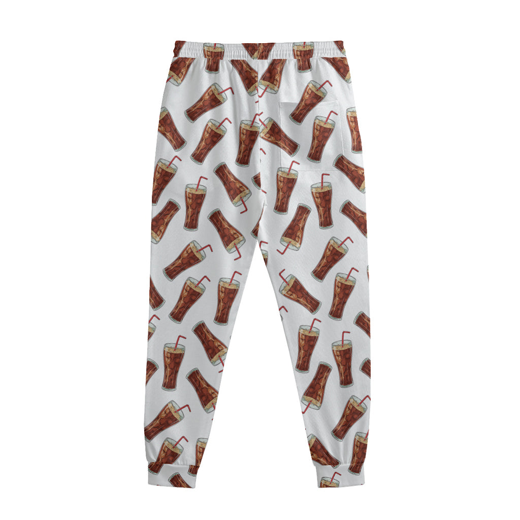 Cola Pattern Print Sweatpants