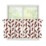 Cola Pattern Print Tier Curtains