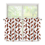 Cola Pattern Print Tier Curtains