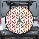 Cola Pattern Print Tire Cover With Camera Hole