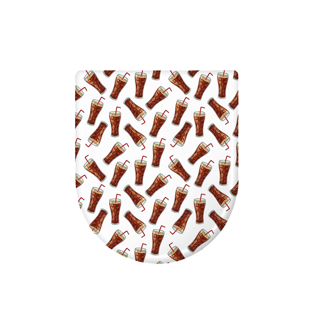 Cola Pattern Print Toilet Lid Cover