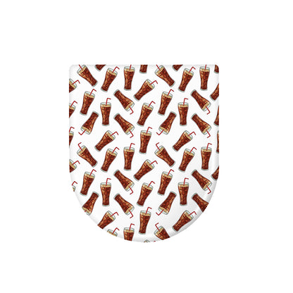 Cola Pattern Print Toilet Lid Cover
