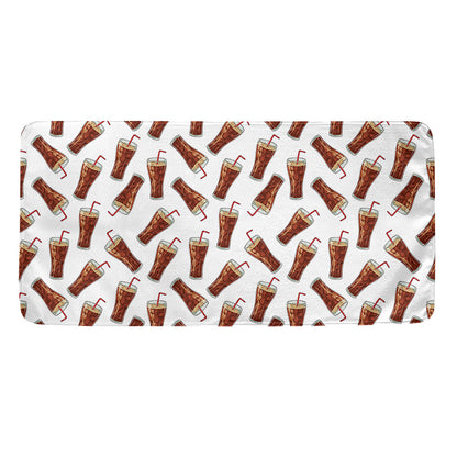 Cola Pattern Print Towel
