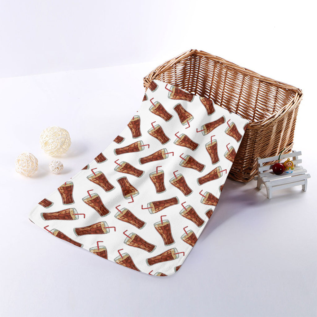 Cola Pattern Print Towel