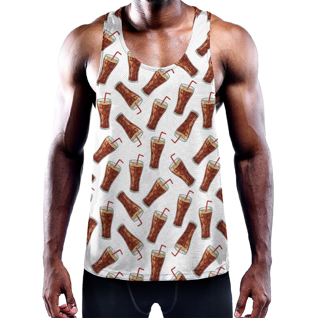 Cola Pattern Print Training Tank Top