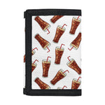 Cola Pattern Print Trifold Wallet