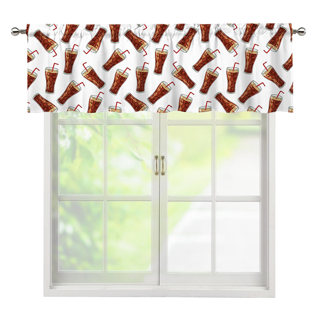 Cola Pattern Print Window Valance
