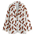 Cola Pattern Print Women's Blazer