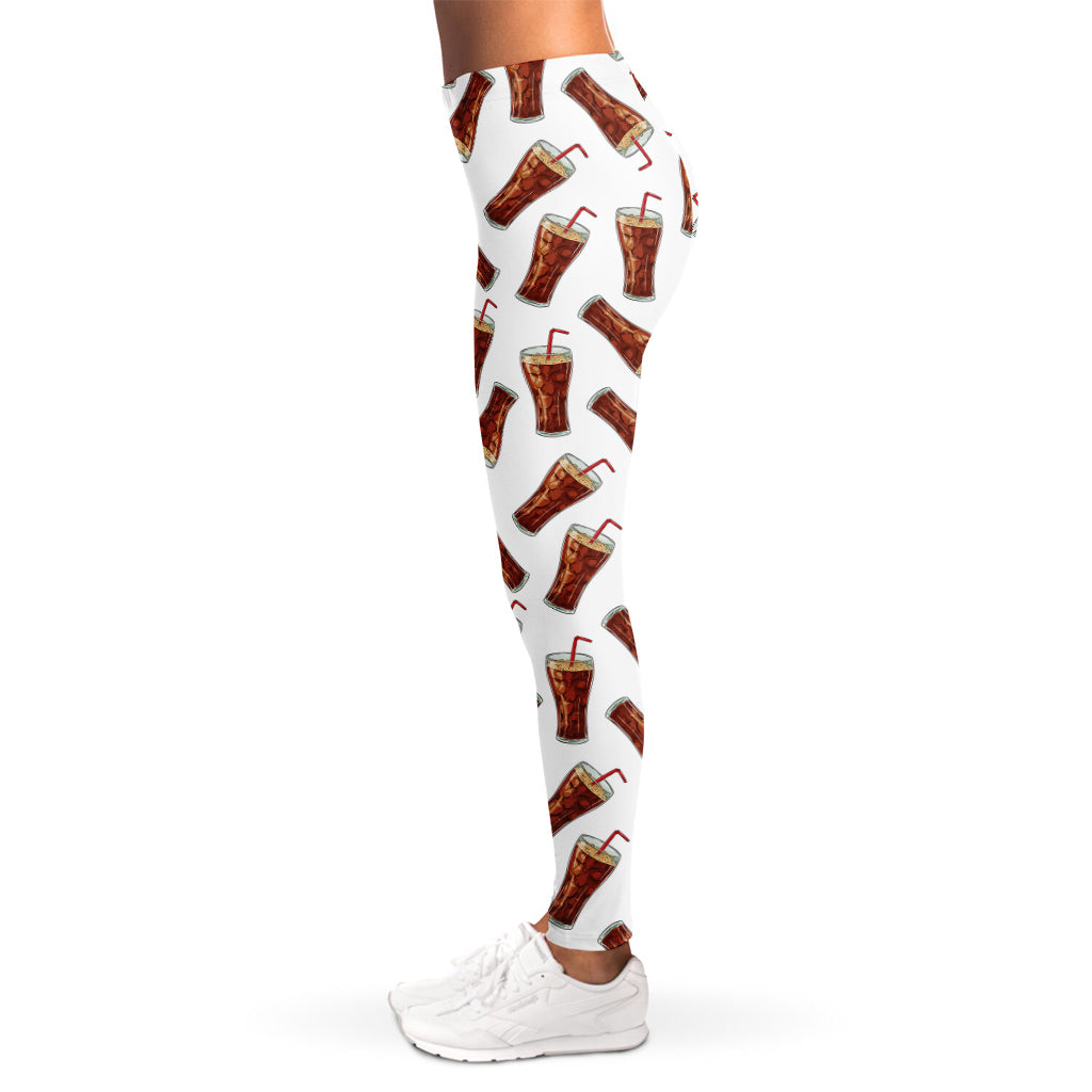 Cola Pattern Print Women's Leggings