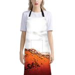 Cola Print Bib Apron With Pocket