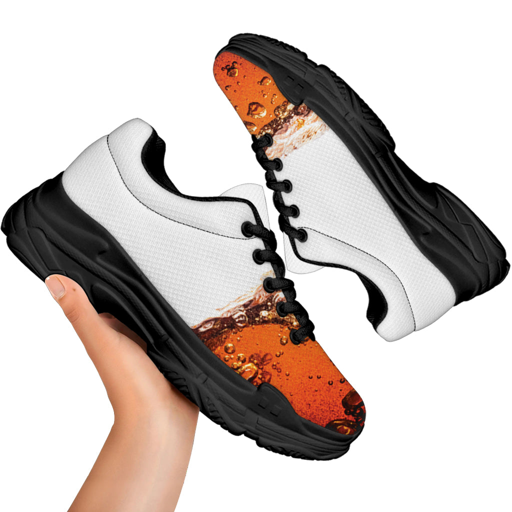 Cola Print Black Chunky Shoes