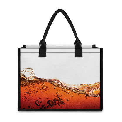 Cola Print Canvas Tote Bag