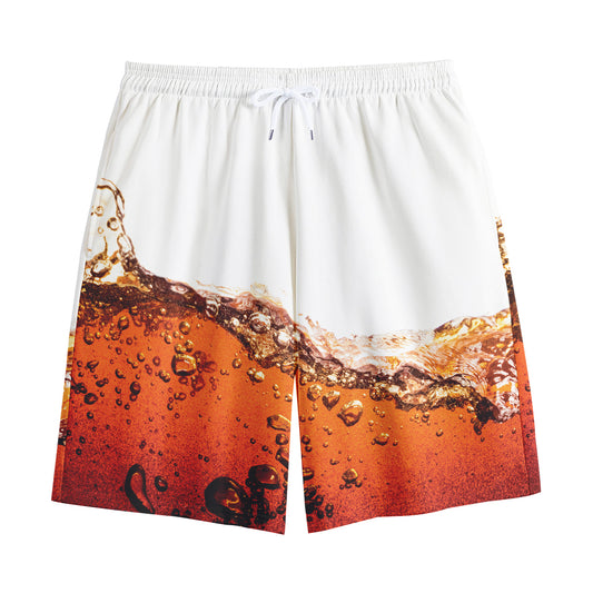 Cola Print Cotton Shorts