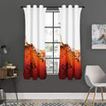 Cola Print Grommet Curtain Panels