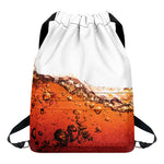 Cola Print Drawstring Backpack
