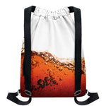 Cola Print Drawstring Backpack