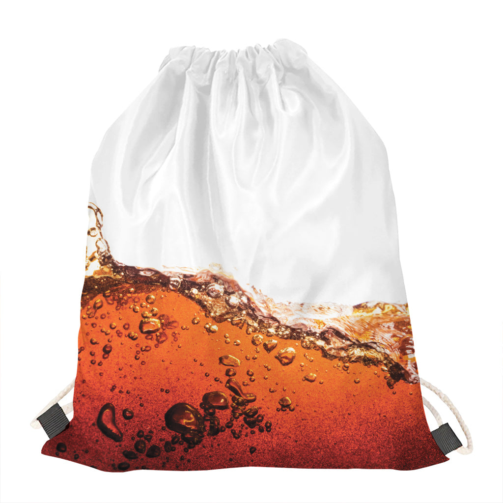 Cola Print Drawstring Bag