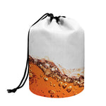 Cola Print Drawstring Makeup Bag