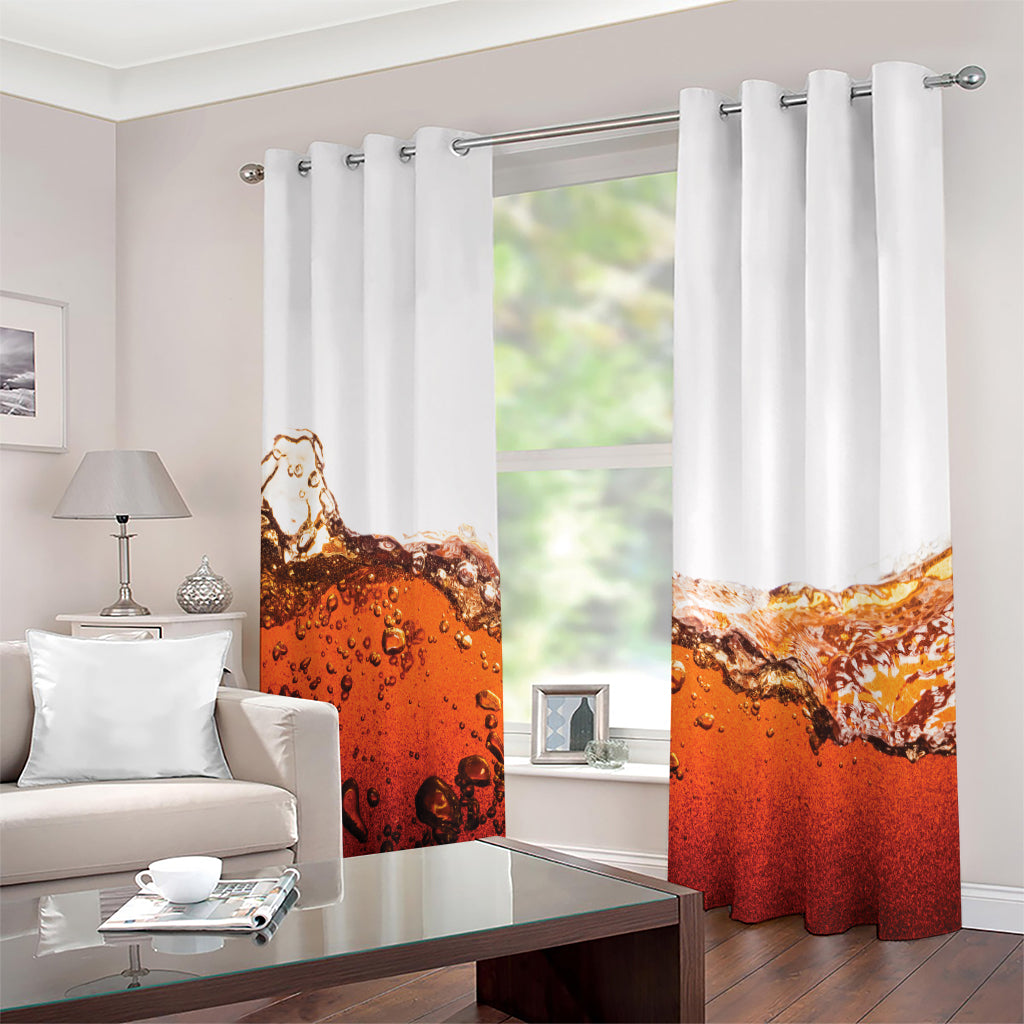 Cola Print Extra Wide Grommet Curtains
