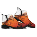 Cola Print Flat Ankle Boots
