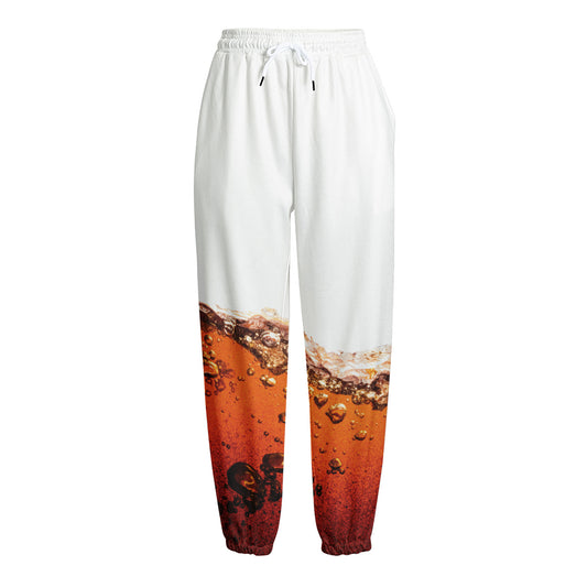 Cola Print Fleece Lined Knit Pants