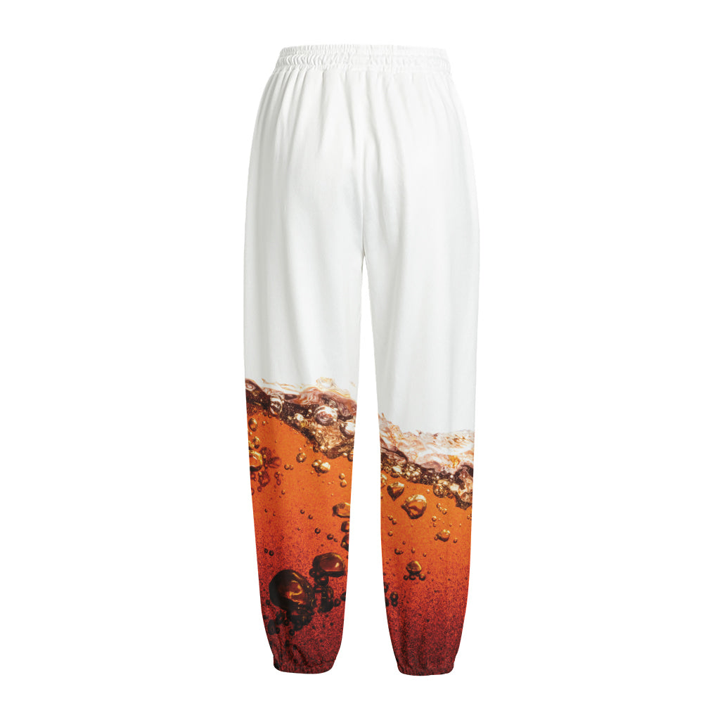 Cola Print Fleece Lined Knit Pants