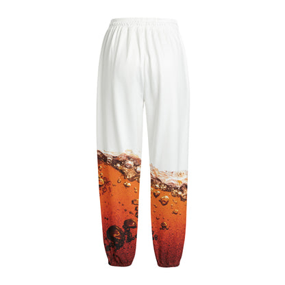 Cola Print Fleece Lined Knit Pants