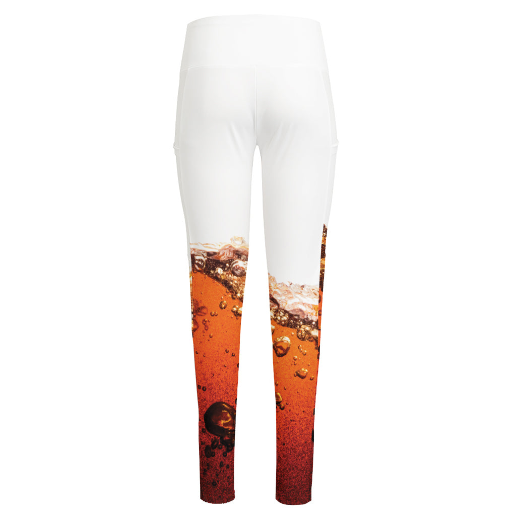 Cola Print High-Waisted Pocket Leggings