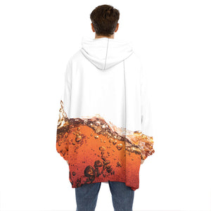 Cola Print Hoodie Blanket