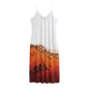 Cola Print Jersey Midi Cami Dress