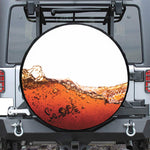 Cola Print Leather Spare Tire Cover