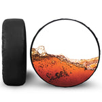 Cola Print Leather Spare Tire Cover