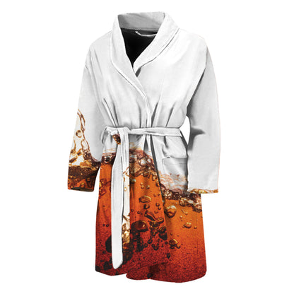 Cola Print Men's Bathrobe