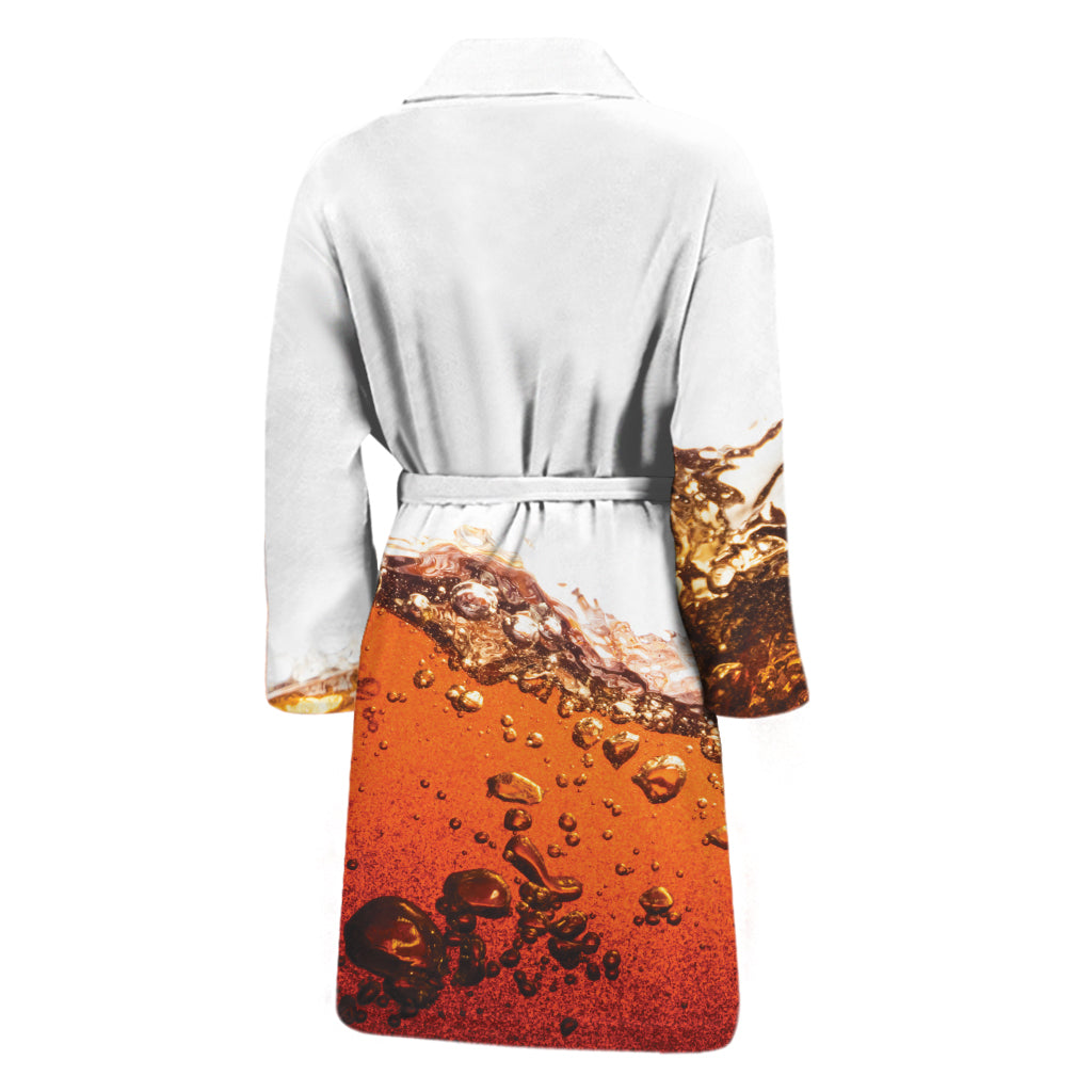 Cola Print Men's Bathrobe