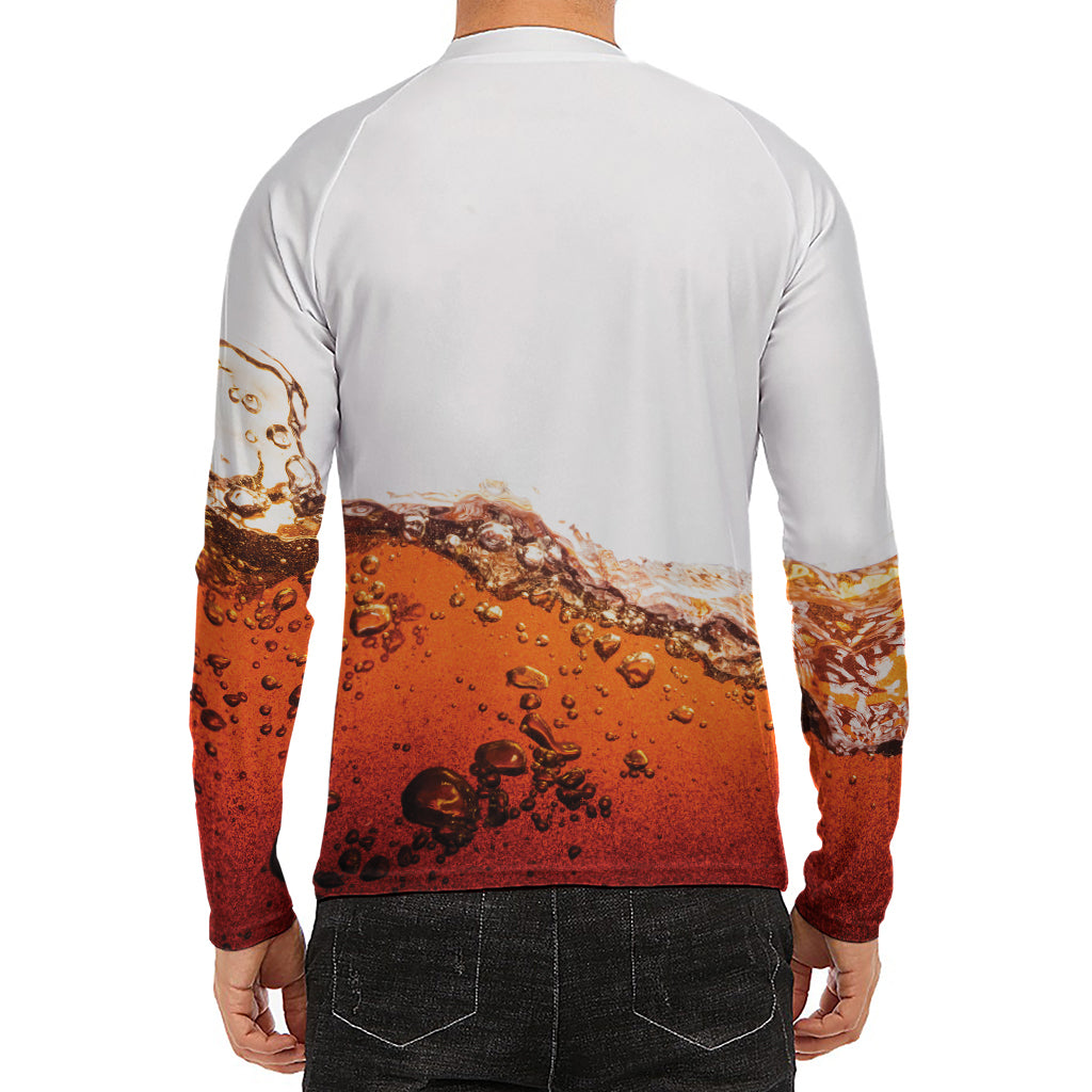 Cola Print Men's Long Sleeve Rash Guard