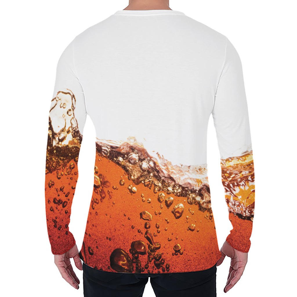 Cola Print Men's Long Sleeve T-Shirt