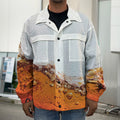 Cola Print Men's Shirt Jacket