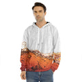 Cola Print Men's Velvet Pullover Hoodie