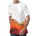 Cola Print Men's Velvet T-Shirt