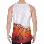 Cola Print Men's Velvet Tank Top
