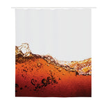 Cola Print Polyester Shower Curtain