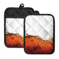 Cola Print Pot Holders With Pocket