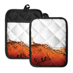 Cola Print Pot Holders With Pocket