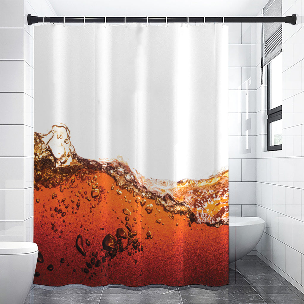 Cola Print Premium Shower Curtain