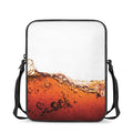 Cola Print Rectangular Crossbody Bag