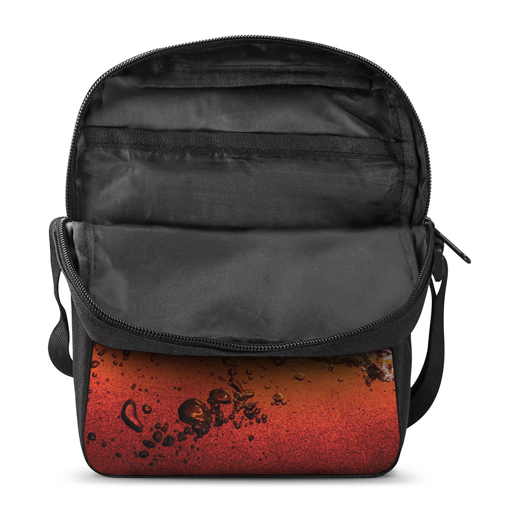 Cola Print Rectangular Crossbody Bag
