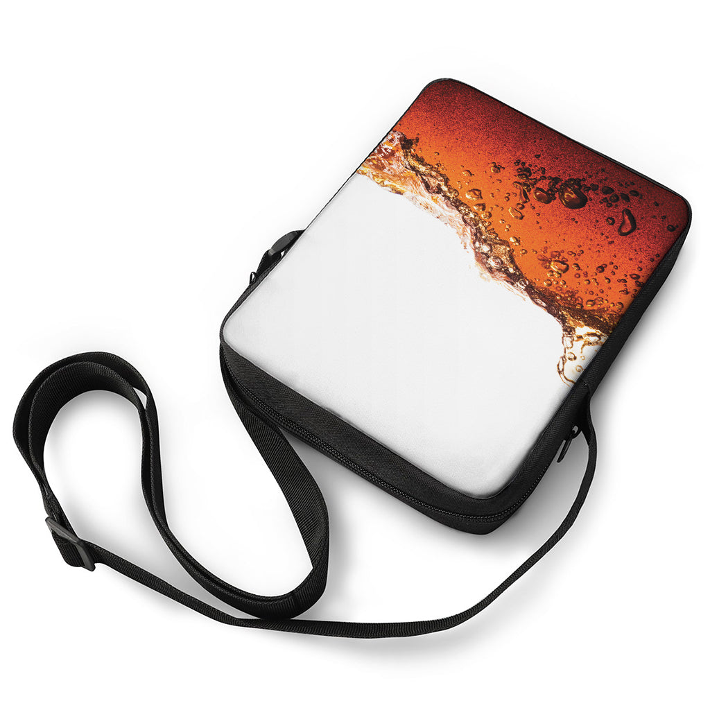 Cola Print Rectangular Crossbody Bag