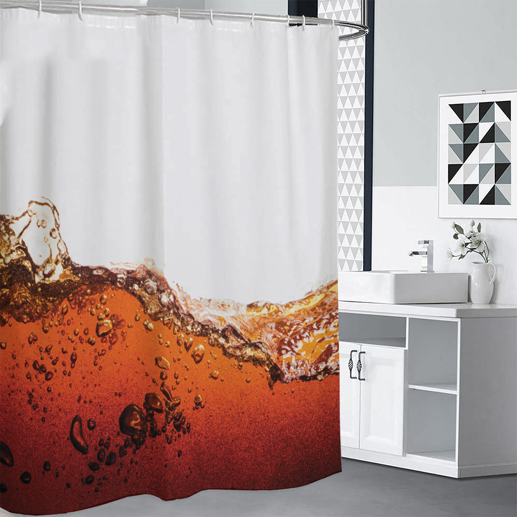 Cola Print Shower Curtain