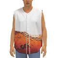 Cola Print Sleeveless Baseball Jersey