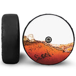 Cola Print Tire Cover With Camera Hole